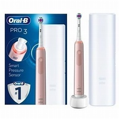 ORAL B Pro 3 3500 Electric Toothbrush - Pink or black