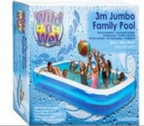 120"x72x20 PLAINCOL HEAVY QLTY JUMBO OBLONG POOL IN PBOX 15G